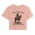 thumbnail image 1 of Yellowstone - Dutton Ranch Horse Silhouette - Juniors Cropped Graphic T-Shirt, 1 of 4