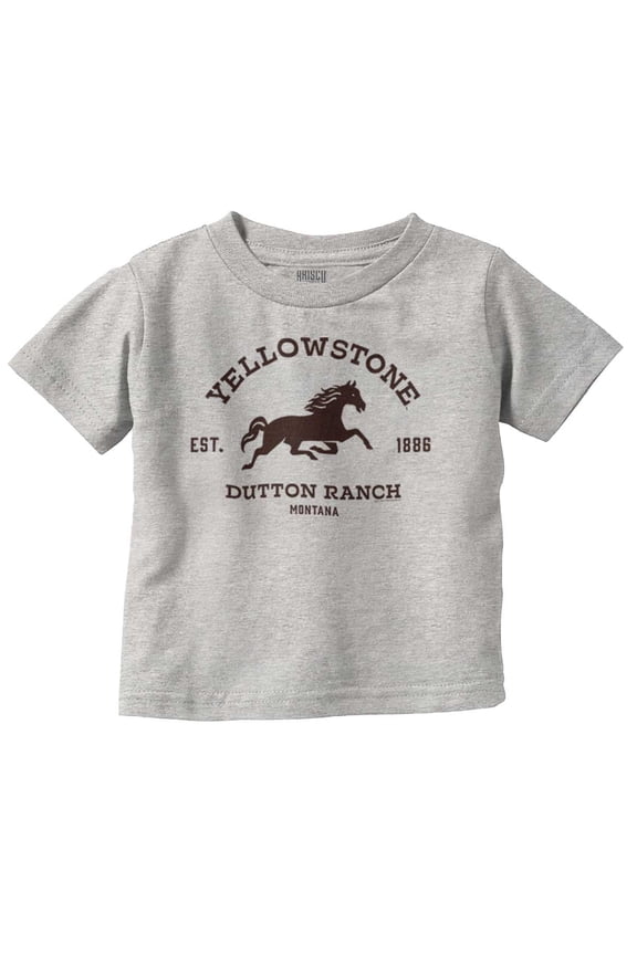 Dutton Ranch Horse Toddler Boy Girl T Shirt Infant Toddler Brisco Brands 18M