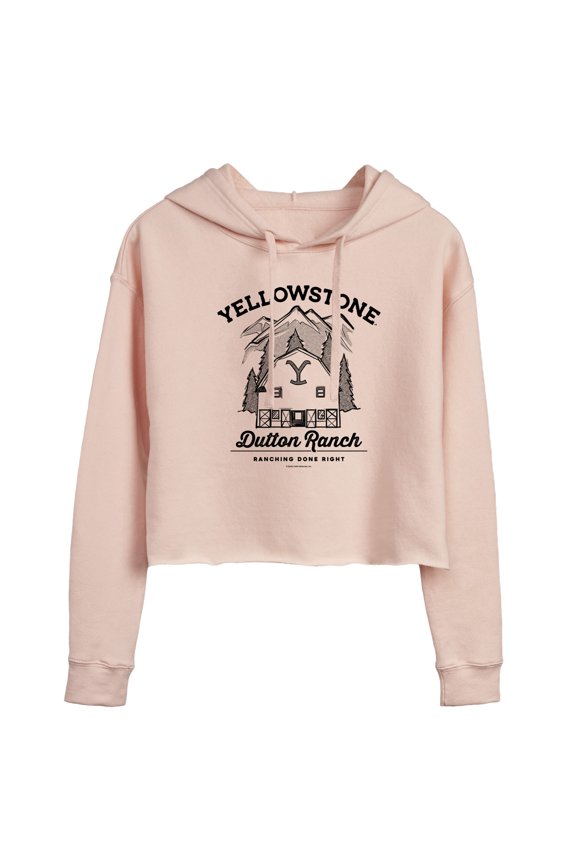 - Dutton Ranch Cropped Graphic Hoodie