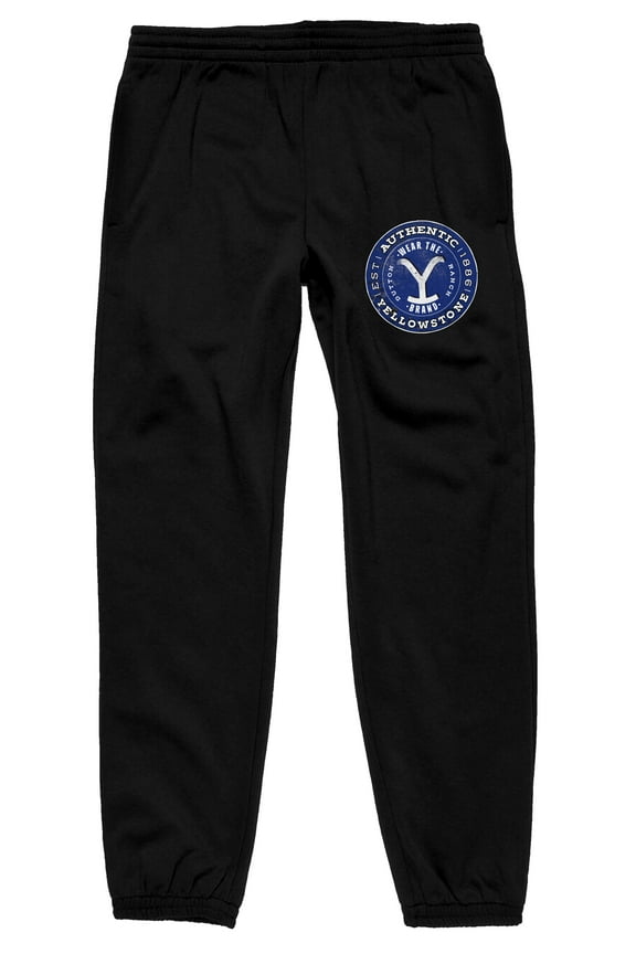 Yellowstone Dutton Ranch Logo Men's Black Sweatpants