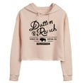 thumbnail image 1 of Yellowstone  - Dutton Ranch Logo Scene  - Juniors Cropped Pullover Hoodie, 1 of 6