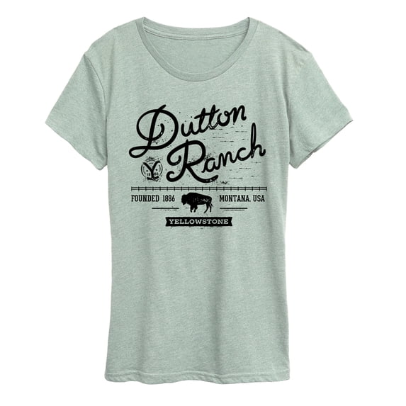Yellowstone - Dutton Ranch Logo Scene Short Sleeve Graphic T-Shirt