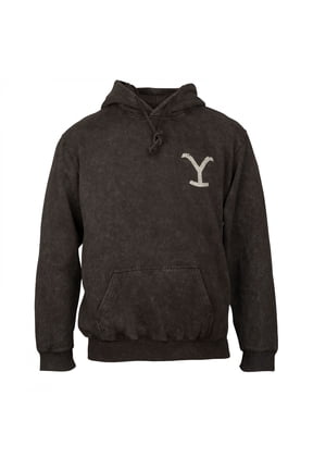 Dutton Ranch Montana Mineral Wash Pull-Over Pocket Hoodie-Small