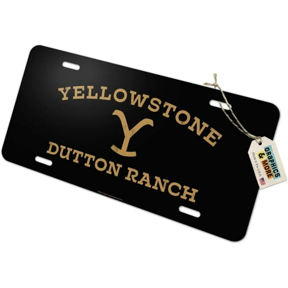 Yellowstone Dutton Ranch Novelty Metal Vanity Tag License Plate