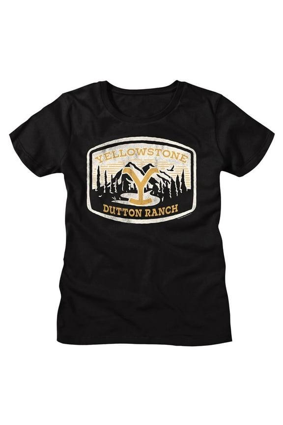Yellowstone Dutton Ranch Patch Black Women's T-Shirt