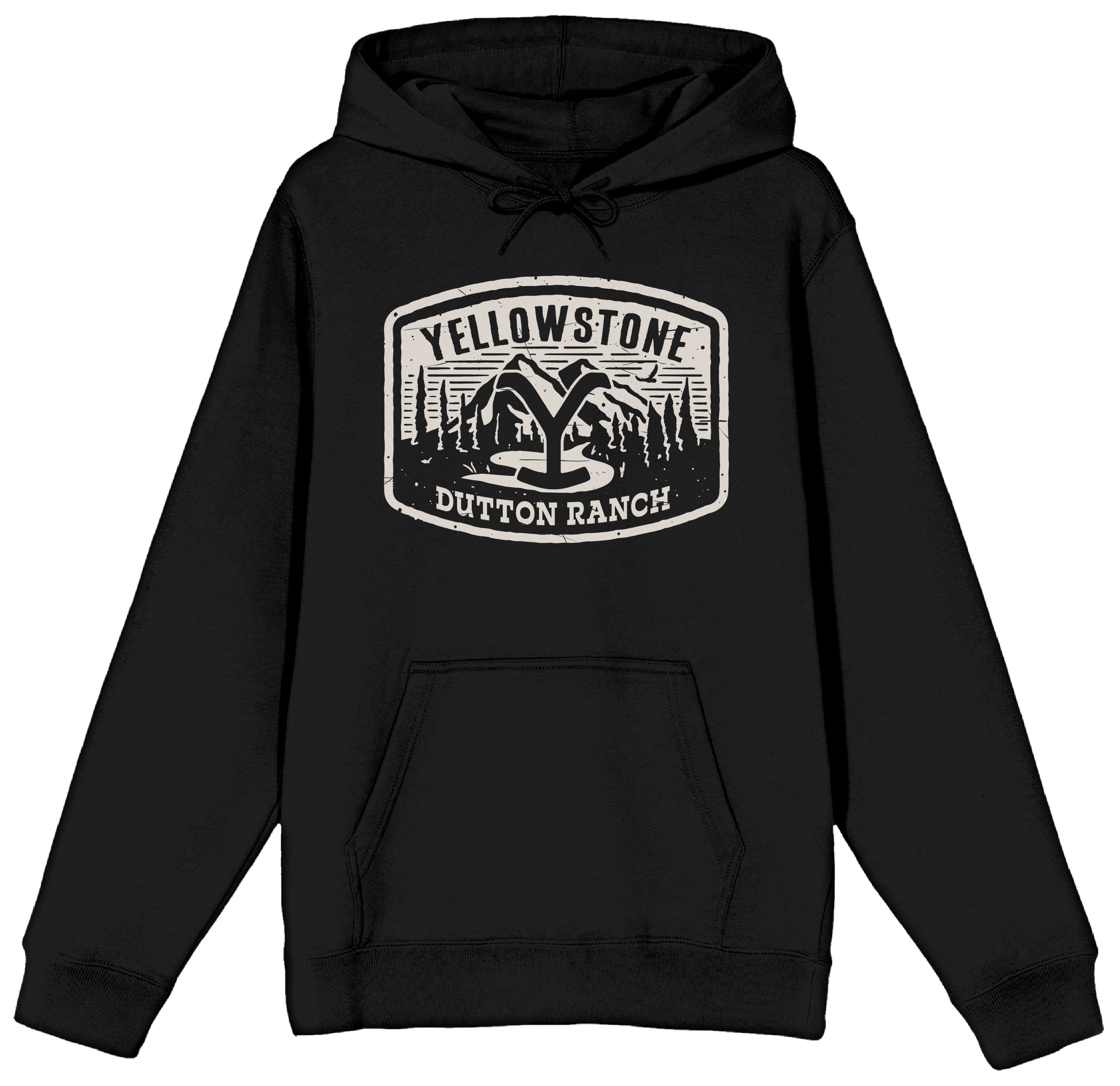 Yellowstone Dutton Ranch Patch Mens Black Graphic Hoodie 4XL Walmart