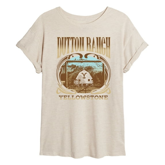 Yellowstone - Dutton Ranch Photo Nouveau - Women's Oversized Graphic T-Shirt