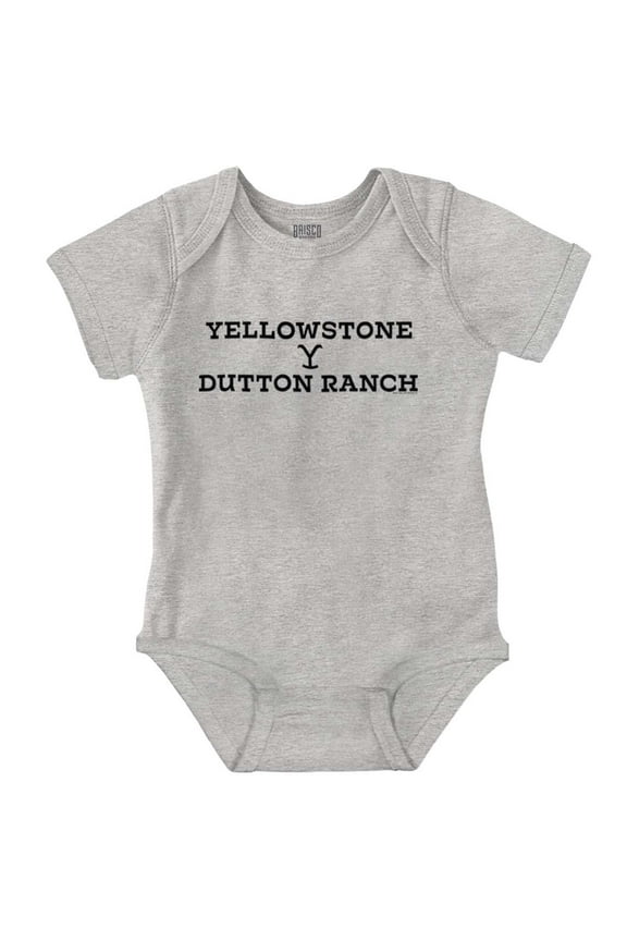 Dutton Ranch Show Logo Romper Boys or Girls Infant Baby Brisco Brands 18M