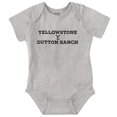 thumbnail image 1 of Yellowstone Dutton Ranch Show Logo Romper Boys or Girls Infant Baby Brisco Brands NB, 1 of 6