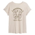 thumbnail image 1 of Yellowstone - Dutton Ranch Skull Flowers - Juniors Oversized Graphic T-Shirt, 1 of 5