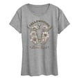 thumbnail image 1 of Yellowstone - Dutton Ranch Skull Flowers - Women's Short Sleeve Graphic T-Shirt, 1 of 5