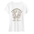 thumbnail image 1 of Yellowstone - Dutton Ranch Skull Flowers - Women's Short Sleeve Graphic T-Shirt, 1 of 5