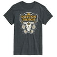 thumbnail image 1 of Yellowstone - Dutton Ranch Steer Skull Flower - Men's Short Sleeve Graphic T-Shirt, 1 of 6