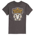 thumbnail image 1 of Yellowstone - Dutton Ranch Steer Skull Flower - Men's Short Sleeve Graphic T-Shirt, 1 of 6