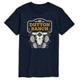 thumbnail image 1 of Yellowstone - Dutton Ranch Steer Skull Flower - Men's Short Sleeve Graphic T-Shirt, 1 of 6