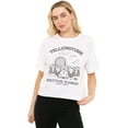 thumbnail image 1 of Yellowstone Dutton Ranch Sun Rise Women's Boxy Cropped T-Shirt Casual Graphic Tee, 1 of 6