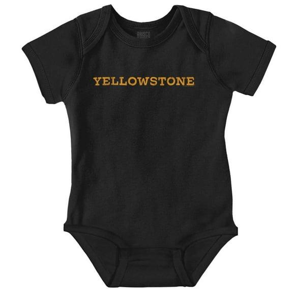 Yellowstone Dutton Ranch TV Show Logo Romper Boys or Girls Infant Baby Brisco Brands NB