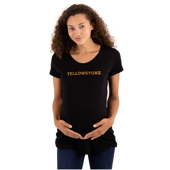 Yellowstone Dutton Ranch TV Show Logo Women's Maternity T Shirt Tee Brisco Brands X