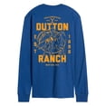 thumbnail image 1 of Yellowstone - Dutton Ranch Trademark - Men's Long Sleeve Graphic T-Shirt, 1 of 5