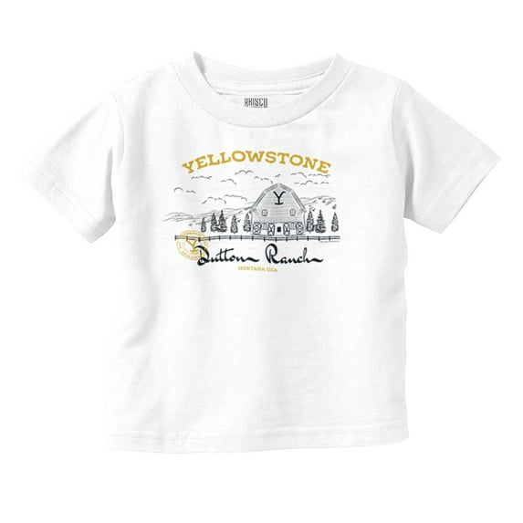 Yellowstone Dutton Ranch Y Barn Toddler Boy Girl T Shirt Infant Toddler Brisco Brands 6M