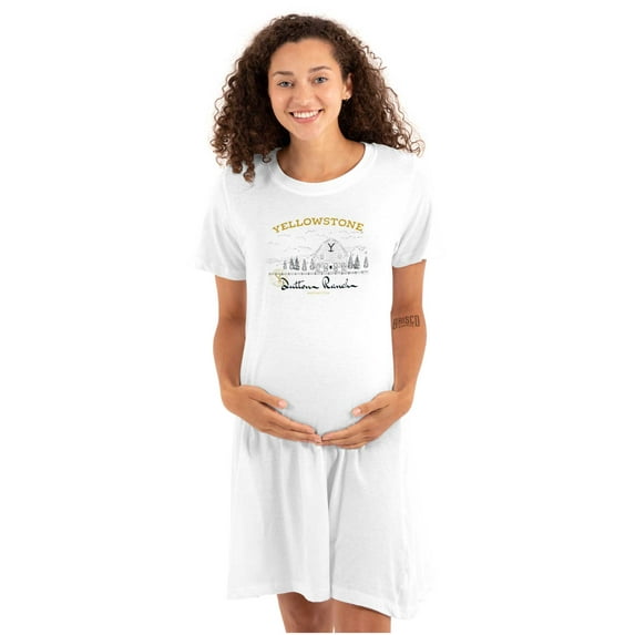 Yellowstone Dutton Ranch Y Barn Women's Maternity Dress Brisco Brands 2X