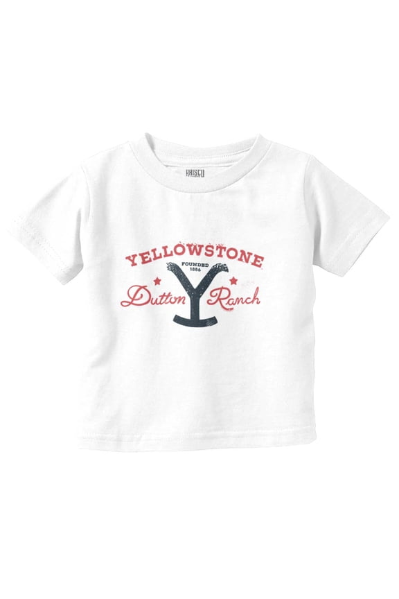 Dutton Ranch Y Brand Logo Toddler Boy Girl T Shirt Infant Toddler Brisco Brands 6M