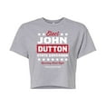 thumbnail image 1 of Yellowstone  - Elect John Dutton Governor - Juniors Cropped Cotton Blend T-Shirt, 1 of 6