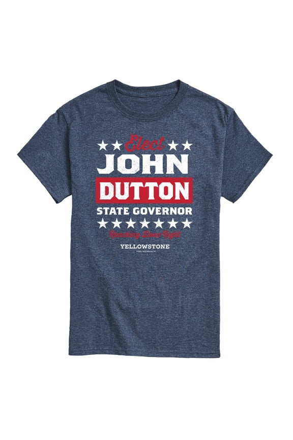- Elect John Dutton Governor - Men's Short Sleeve Graphic T-Shirt