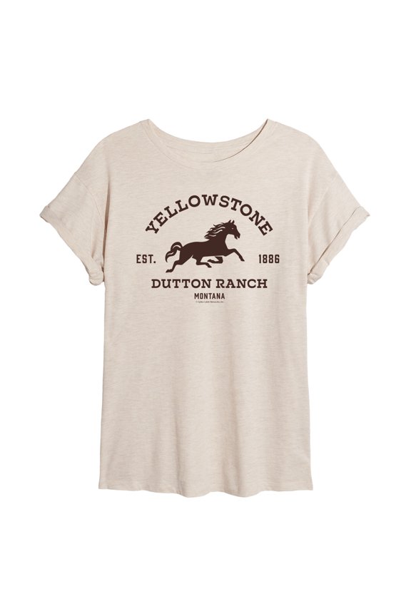 - Est 1886 Horse Logo - Women's Oversized T-Shirt