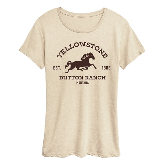 Yellowstone - Est. 1886 Horse Logo - Women's Short Sleeve Graphic T-Shirt