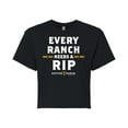 thumbnail image 1 of Yellowstone  - Every Ranch Needs a Rip - Juniors Cropped Cotton Blend T-Shirt, 1 of 6