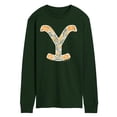 thumbnail image 1 of Yellowstone - Floral Logo - Men's Long Sleeve Graphic T-Shirt, 1 of 4