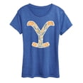 thumbnail image 1 of Yellowstone - Floral Logo - Women's Short Sleeve Graphic T-Shirt, 1 of 5