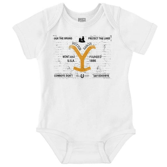 Yellowstone For Brand Protect Land Romper Boys or Girls Infant Baby Brisco Brands NB