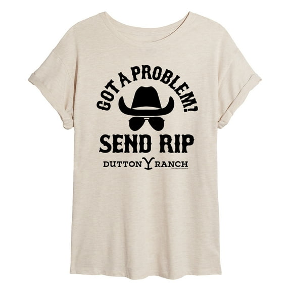 Yellowstone - Got A Problem Send Rip - Juniors Ideal Flowy Muscle T-Shirt
