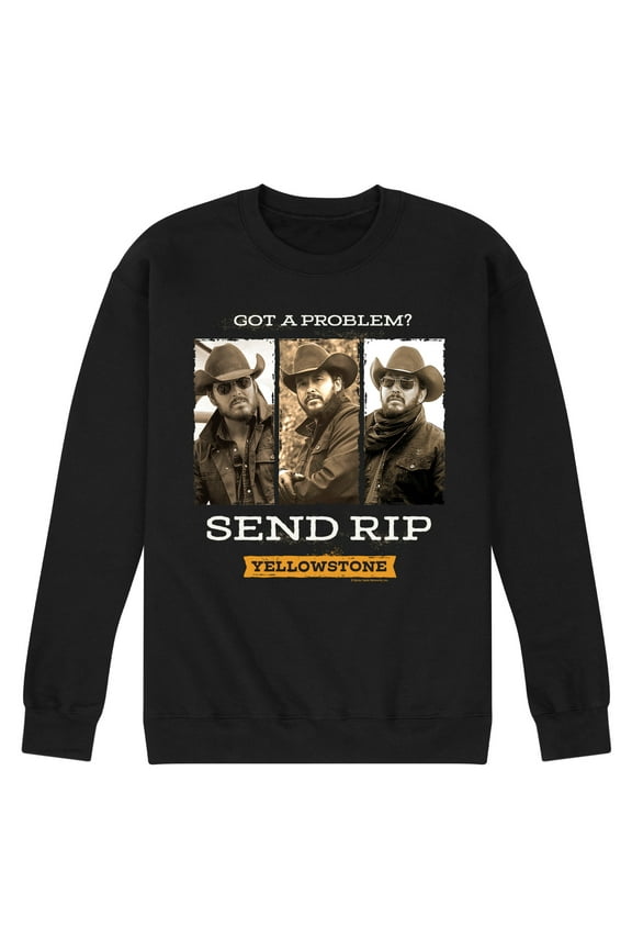 - Got A Problem Send Rip - Men's Crew Neck Fleece Pullover