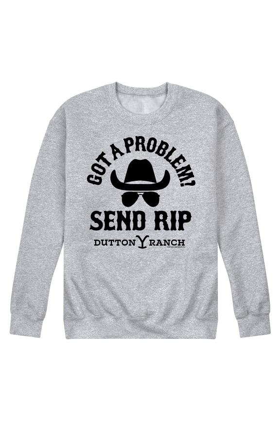 - Got Problem Rip - Men's Crewneck Fleece Pullover