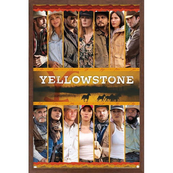 Yellowstone - Group Wall Poster, 22.375" x 34" Framed