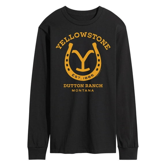 Yellowstone - Horseshoe Lockup - Men's Long Sleeve T-Shirt