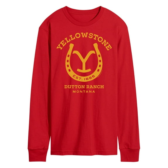 Yellowstone - Horseshoe Lockup - Men's Long Sleeve T-Shirt