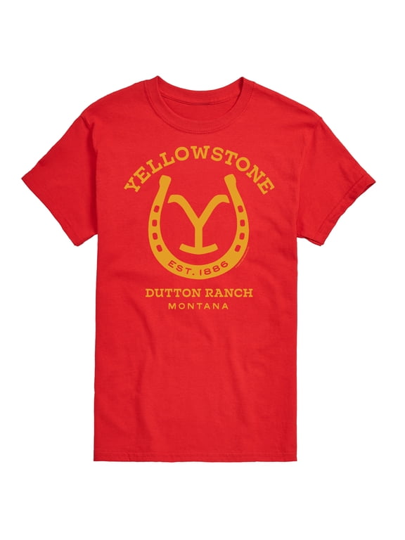 - Horseshoe Lockup Men's Short Sleeve Graphic T-Shirt