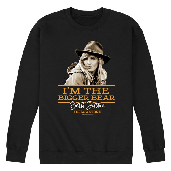Yellowstone - I'm The Bigger Bear - Men's Crew Neck Fleece Pullover