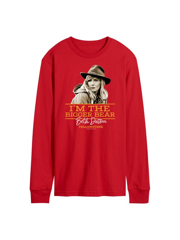 - I'm The Bigger Bear Men's Long Sleeve Graphic T-Shirt