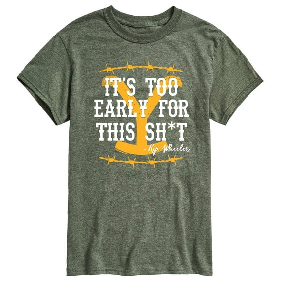 Yellowstone - Its Too Early For This Rip Wheeler - Men's Short Sleeve Graphic T-Shirt