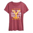 thumbnail image 1 of Yellowstone - Its Too Early For This Rip Wheeler - Women's Short Sleeve Graphic T-Shirt, 1 of 6