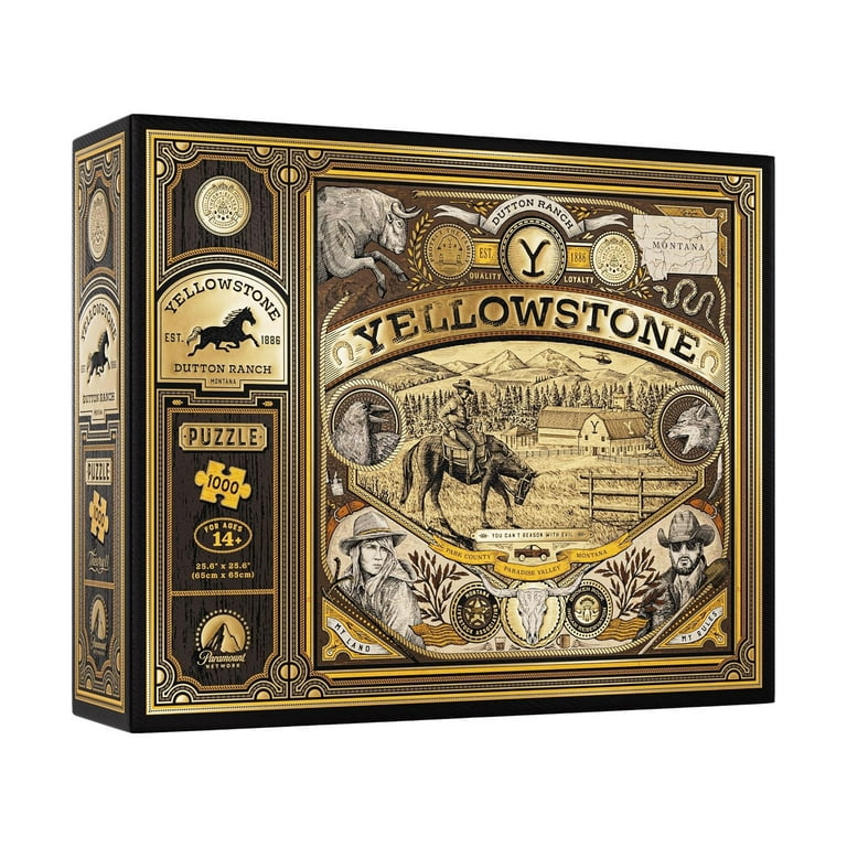 Yellowstone Jigsaw Puzzle, 1,000 Pieces, Dutton Ranch Montana