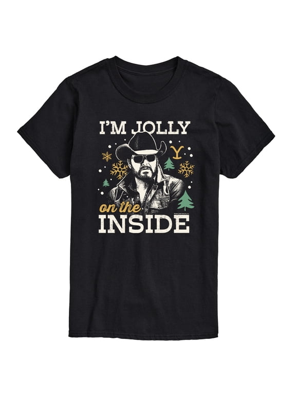 - Jolly On The Inside Men's Short Sleeve Graphic T-Shirt