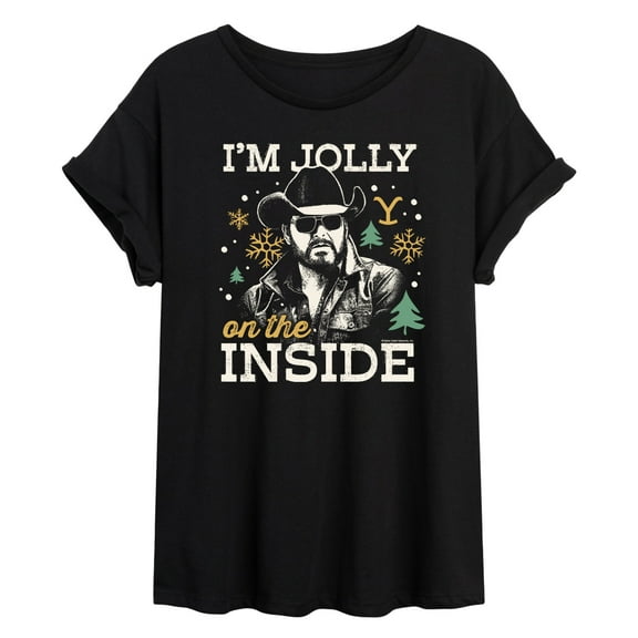 Yellowstone - Jolly On The Inside - Women's Oversized Graphic T-Shirt