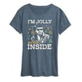 thumbnail image 1 of Yellowstone - Jolly On The Inside - Women's Short Sleeve Graphic T-Shirt, 1 of 6