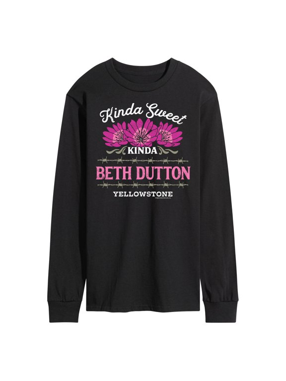 - Kinda Sweet Kinda Beth Dutton Men's Long Sleeve Graphic T-Shirt